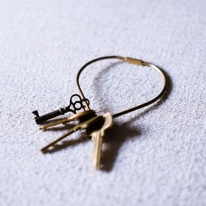 Brass Screw-Shut Keychain Holder
